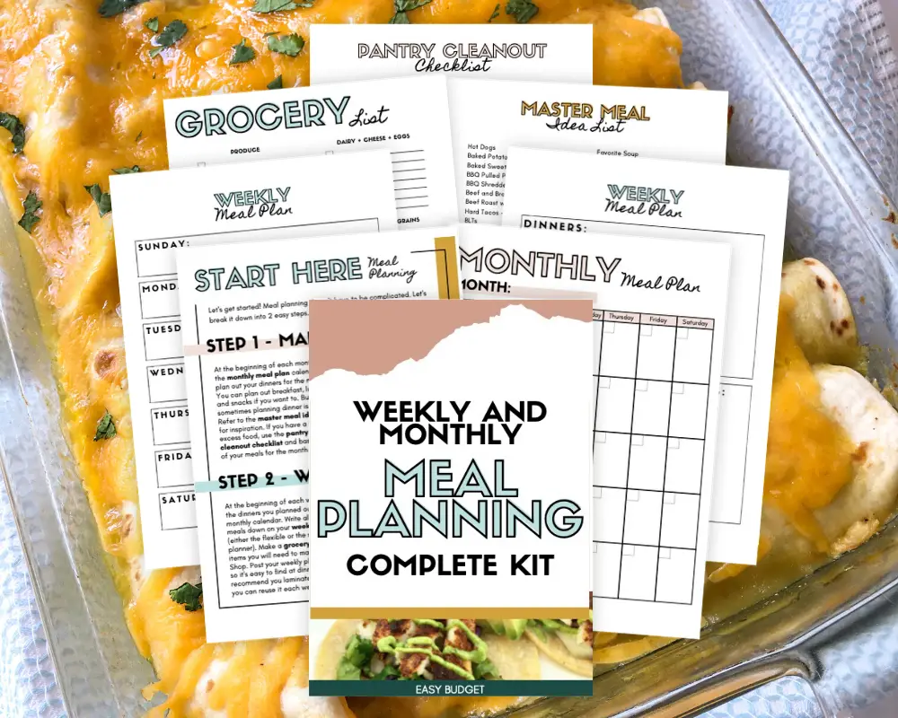 meal planning printables