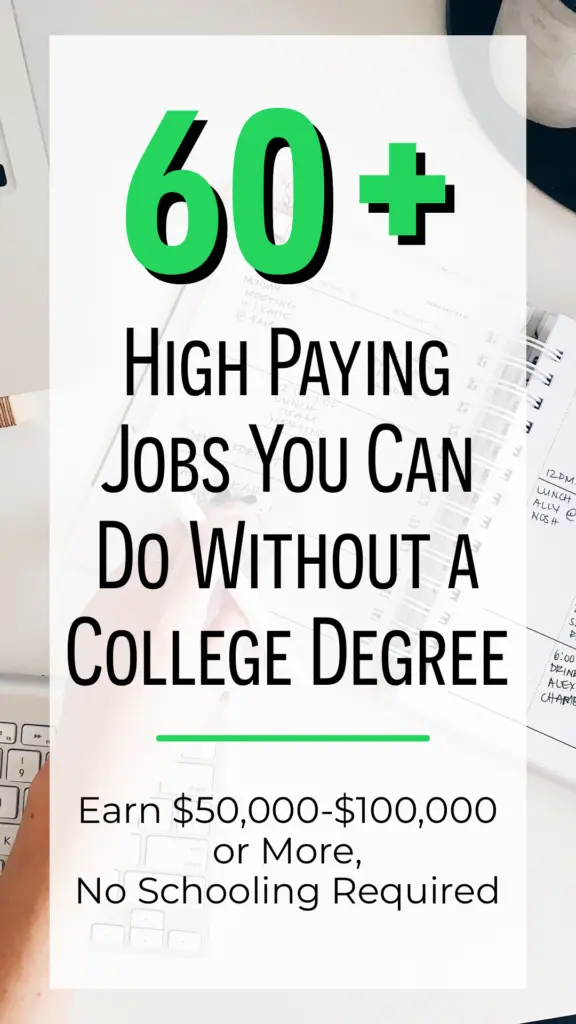 jobs you can get without a college degree