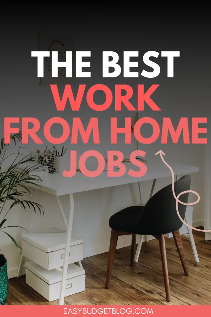stay at home jobs pin image