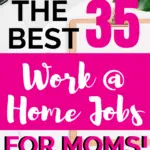 Stay at home jobs pin image