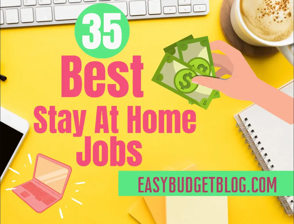 best stay at home jobs text image
