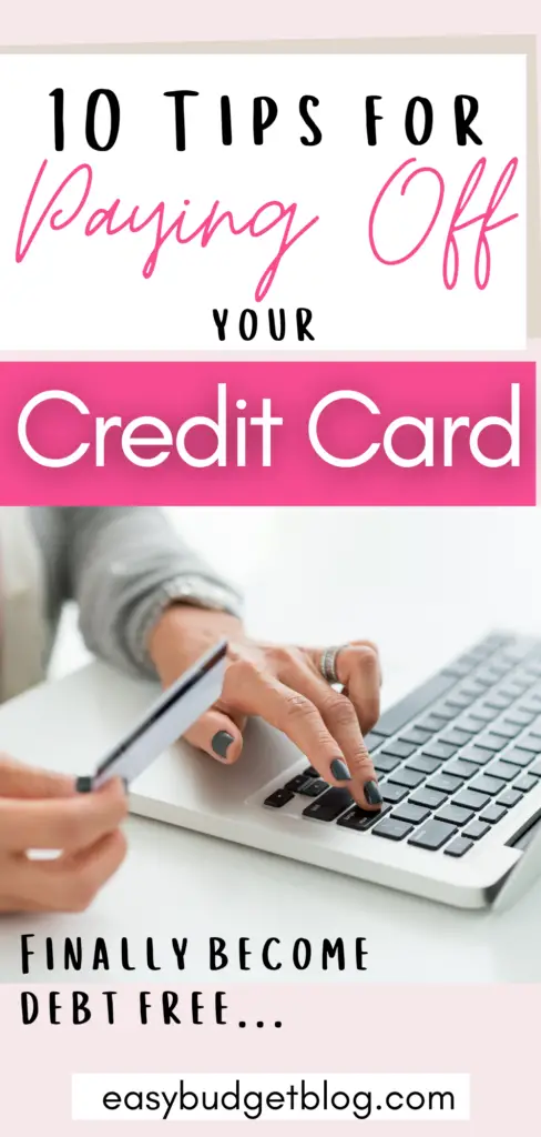 paying off credit card debt